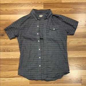 Bridge & Burn Men's Gray Striped Shirt Size S